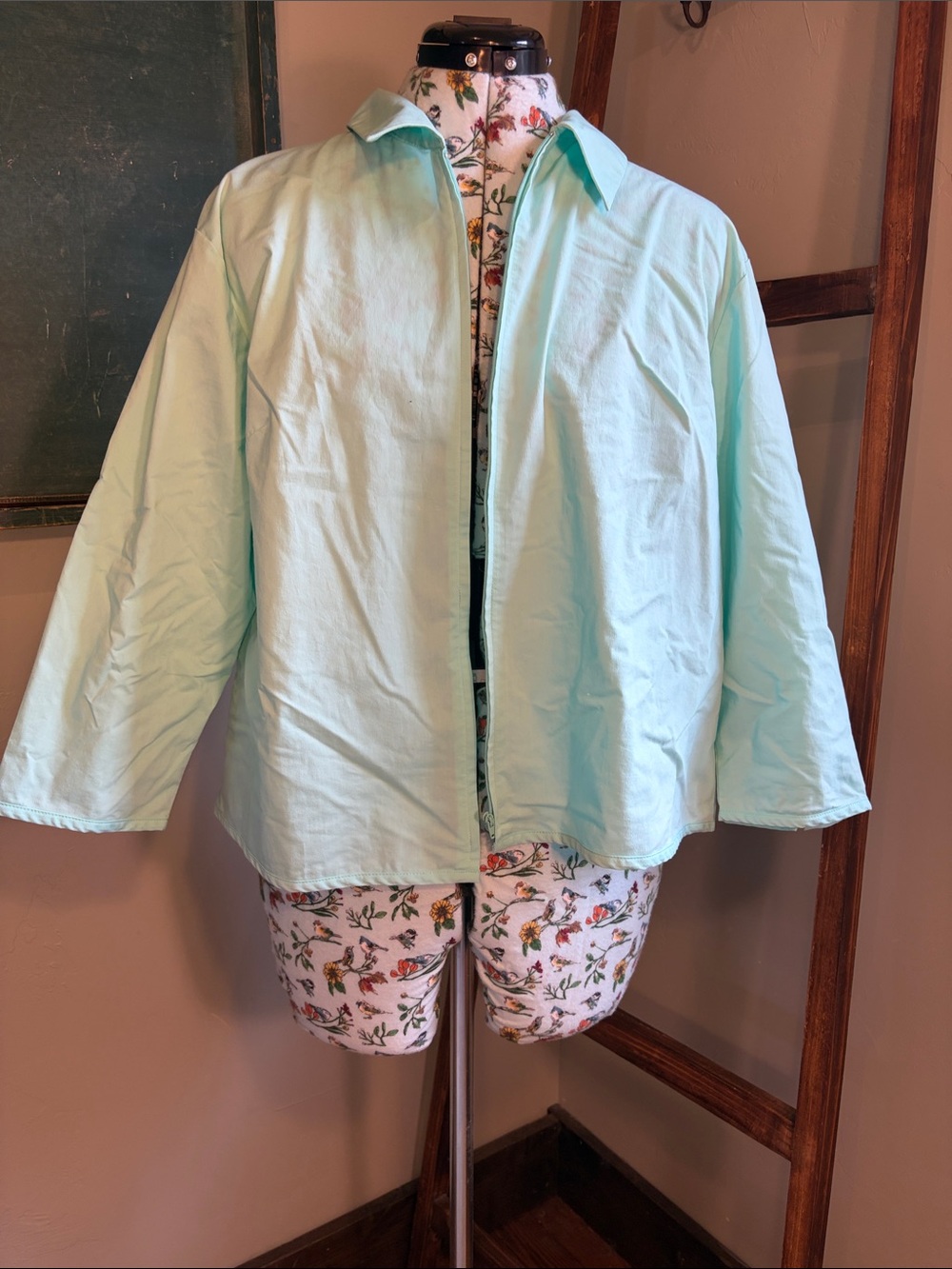 St. John's Bay Light Mint Open-Front Jacket
